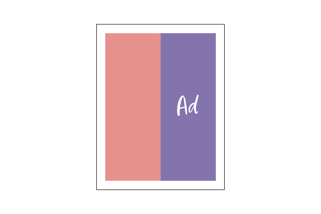 Half Page Vertical Print Ad