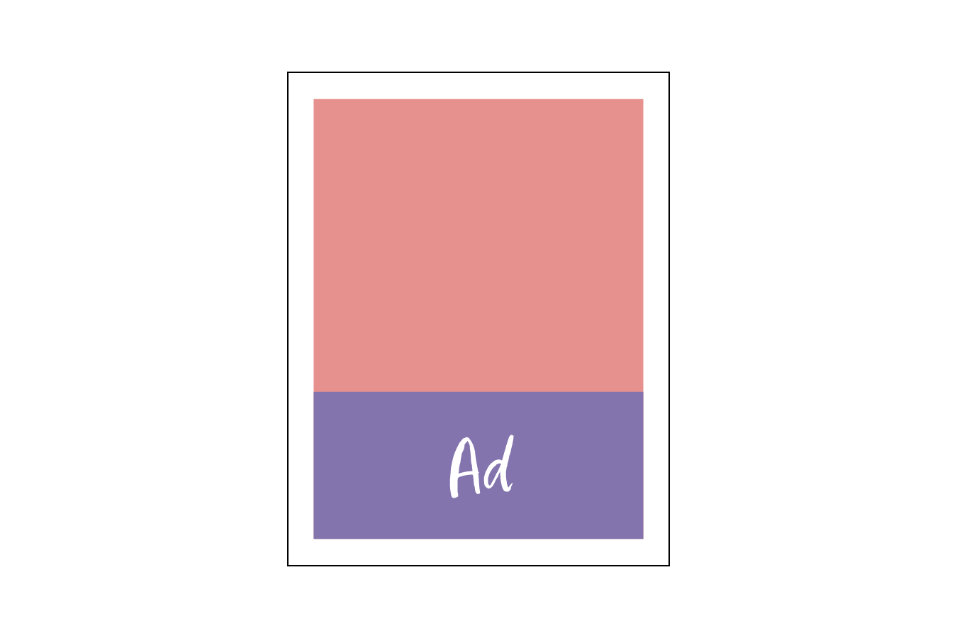 One-Third Page Print Ad