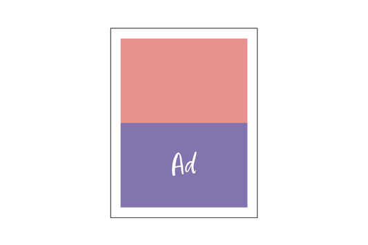 Half Page Horizontal Print Ad