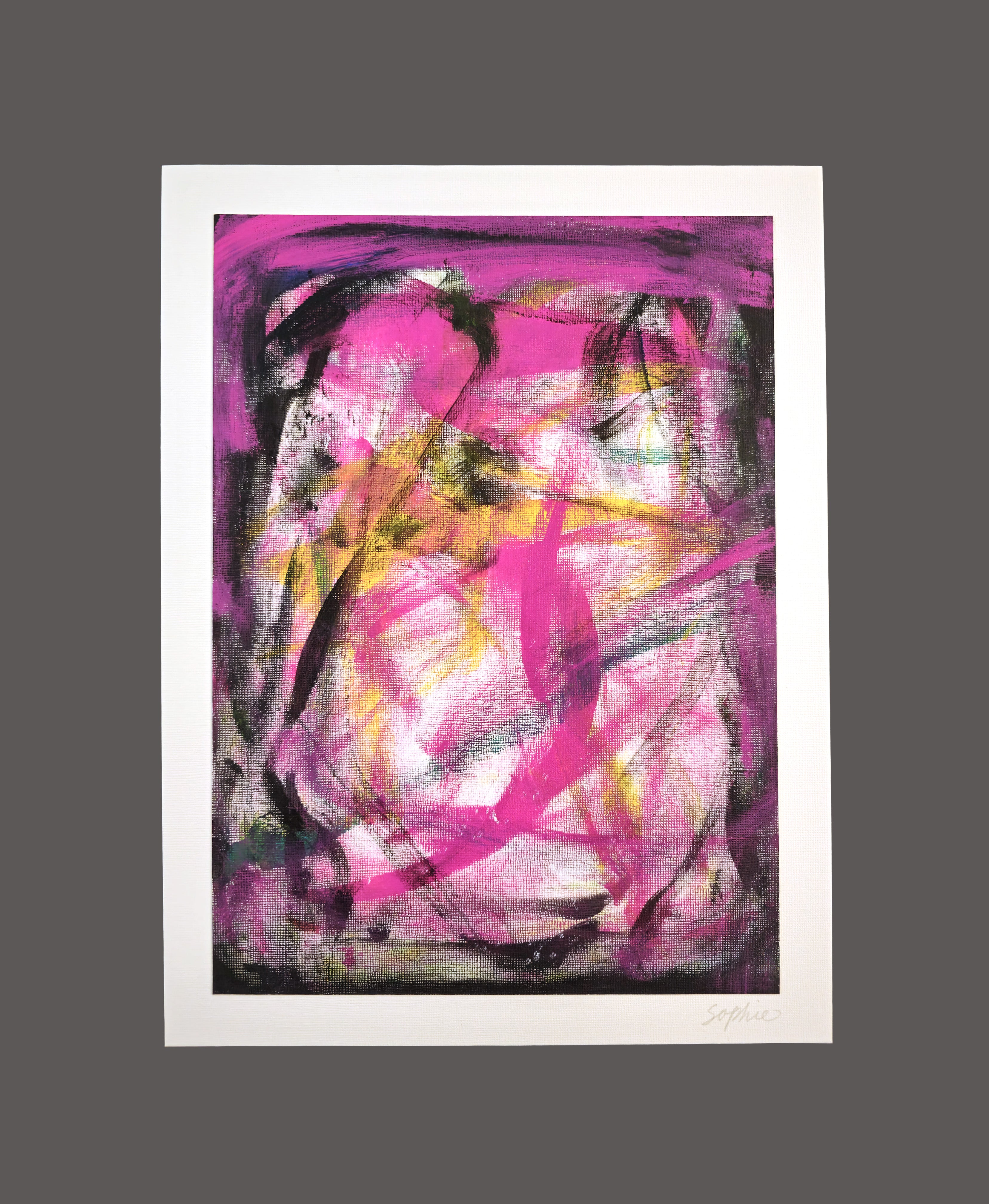 Spring - Original Expressionist Abstract Painting by Ruruflo