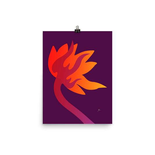Flaming Lotus Poster