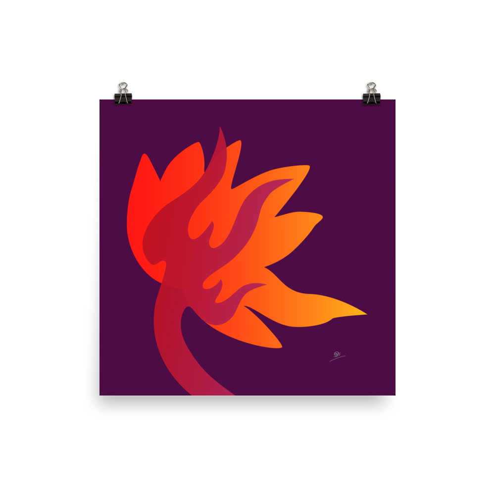 Flaming Lotus Poster