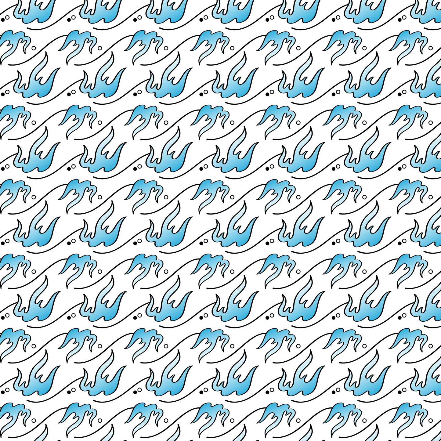 Blue Flame Pattern