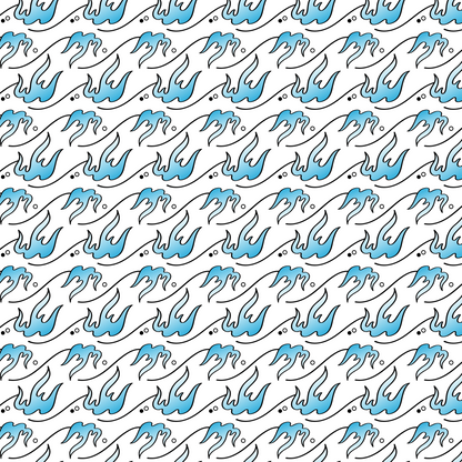 Blue Flame Pattern