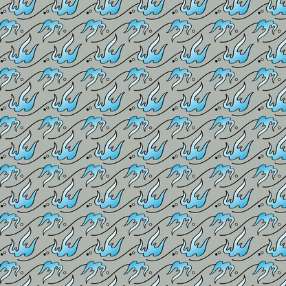 Blue Flame Pattern