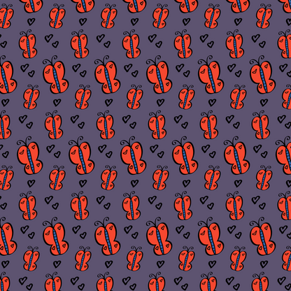 Red Butterfly Pattern