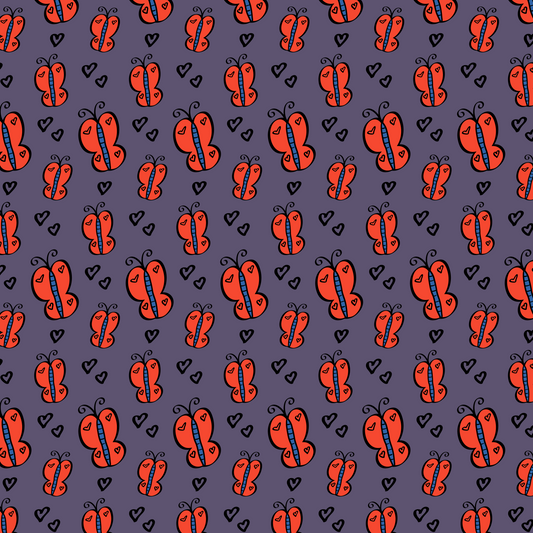 Red Butterfly Pattern