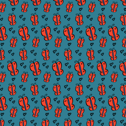 Red Butterfly Pattern