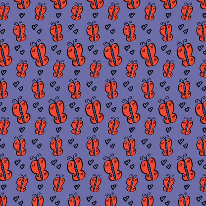 Red Butterfly Pattern