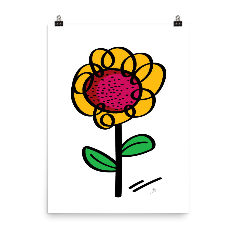 Infinite Sunflower Poster